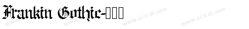 Frankin Gothic字体转换